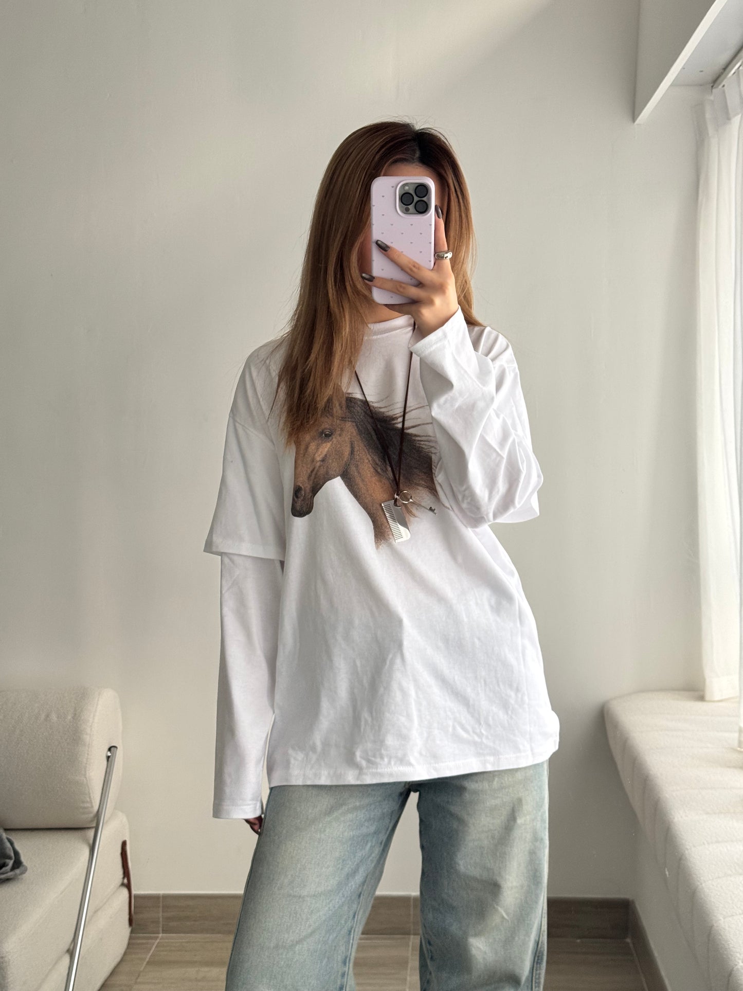 Horse Print Tee