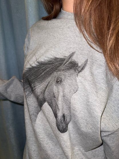 Horse print tee